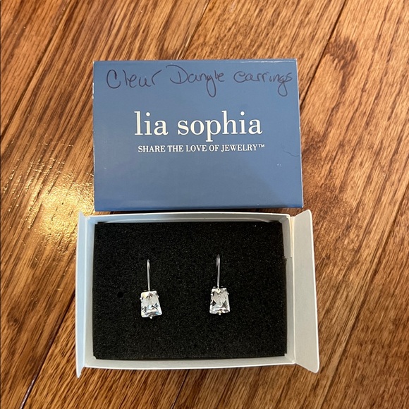 Lia Sophia Jewelry - Lia Sophia Silver Square Drop Dangle Earrings